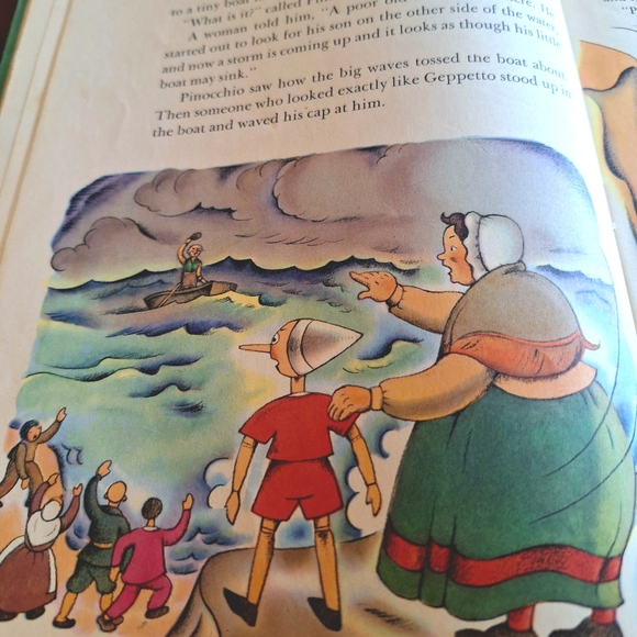 Pinocchio Illustrated Antique 1946 Book by Lois Lenski - Picture 11 of 13